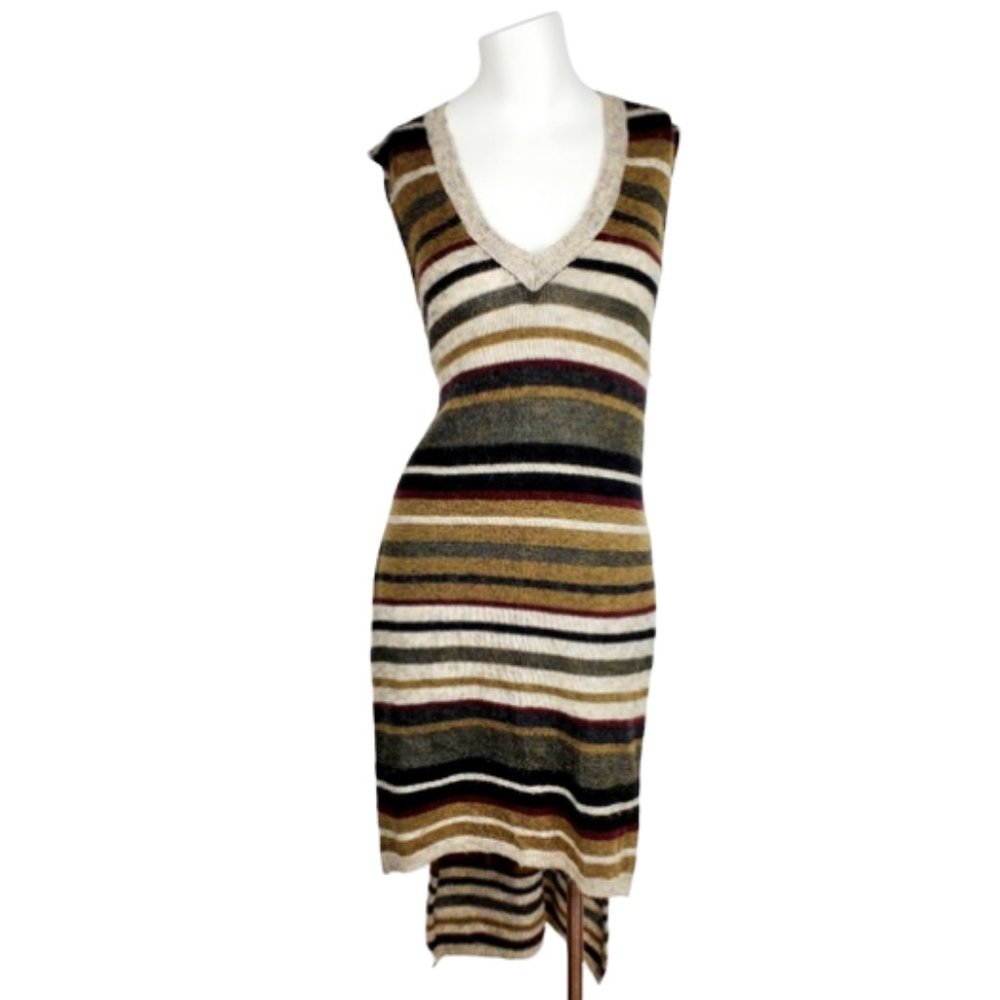 NWOT ZARA KNIT Wool  Blend High Low Sweater Dress